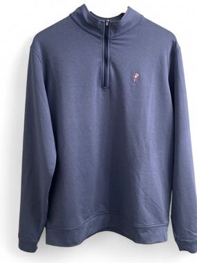 Peter Millar crown sport 1/4 Zip Pullover friars head golf club men’s size Large